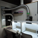 互換ブースW600設置配管の様子